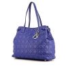 Dior Panarea shopping bag in royal blue canvas cannage and royal blue leather - 00pp thumbnail