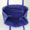 Dior Panarea shopping bag in royal blue canvas cannage and royal blue leather - Detail D2 thumbnail