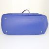 Dior Panarea shopping bag in royal blue canvas cannage and royal blue leather - Detail D4 thumbnail