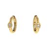 Chaumet hoop earrings in yellow gold and diamonds - 00pp thumbnail