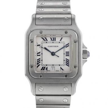 Montre Cartier Santos Galbée en acier Ref :  1564 Vers  1997