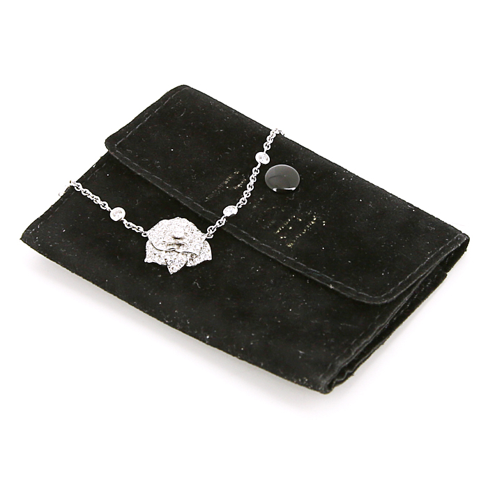 Collier Piaget Rose en or blanc et diamants - Detail D2
