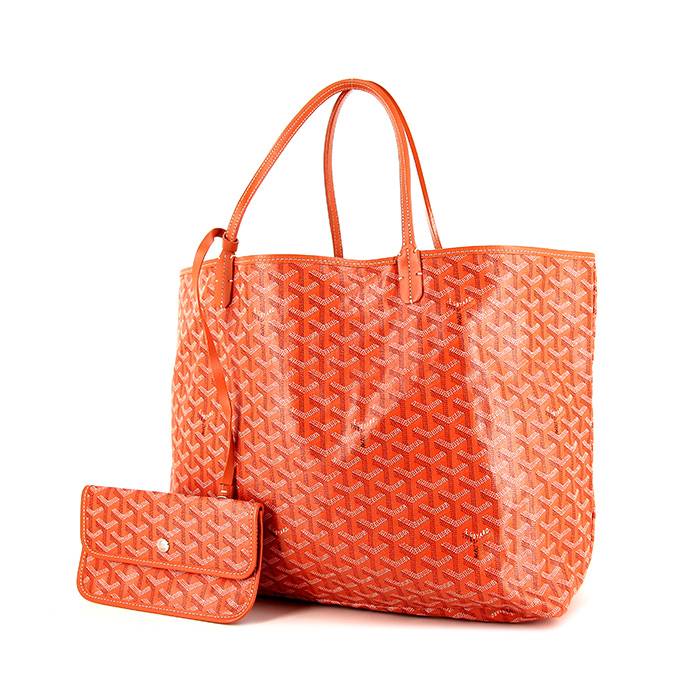 Square bag cloth handbag Louis Vuitton Orange in Cloth - 32092454