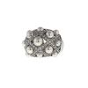 Anello bombato Chanel Baroque modello medio in oro bianco,  perle e diamanti - 00pp thumbnail