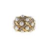 Anello bombato Chanel Baroque modello grande in oro giallo,  perle e diamanti - 00pp thumbnail