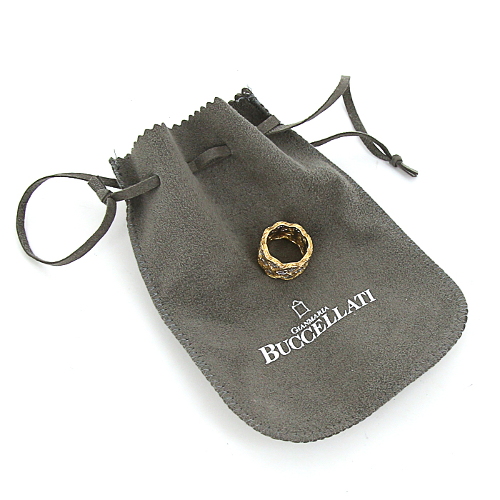 Sortija Buccellati en oro blanco y oro amarillo - Detail D2