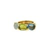 Pomellato Sassi ring in yellow gold,  aquamarine and topaz and in peridot - 00pp thumbnail