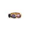 Pomellato Sassi ring in pink gold,  amethysts and cordierite - 00pp thumbnail