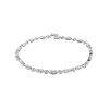 Half-articulated Vintage bracelet in white gold and diamonds - 00pp thumbnail