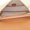 Hermes Colorado handbag in gold grained leather and beige canvas - Detail D2 thumbnail