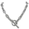 Collar Hermes Chaine d'Ancre modelo grande en plata - 00pp thumbnail