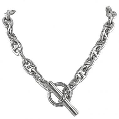 Hermes Chaine d'Ancre large model necklace in silver