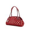 Chanel Just Mademoiselle handbag in red patent quilted leather - 00pp thumbnail