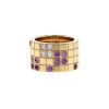 Cartier Lanière large model ring in yellow gold,  diamonds and sapphires - 00pp thumbnail