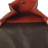 Sac bandoulière Louis Vuitton Pimlico en toile damier ébène et cuir marron - Detail D2 thumbnail