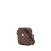 Bolso bandolera Louis Vuitton Rift en lona a cuadros revestida marrón y cuero esmaltado marrón - 00pp thumbnail