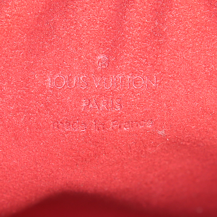 Bolso bandolera Louis Vuitton Rift en lona a cuadros revestida marrón y cuero esmaltado marrón - Detail D3