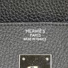 Borsa Hermes Birkin 40 cm in pelle Fjord nera - Detail D3 thumbnail