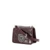 Dior Diorama mini shoulder bag in purple Raisin leather - 00pp thumbnail