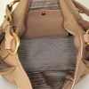 Prada shoulder bag in beige leather - Detail D2 thumbnail