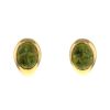 Pomellato Mosaique earrings for non pierced ears in yellow gold and peridots - 00pp thumbnail