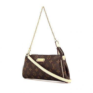 Louis Vuitton Eva shoulder bag in brown monogram canvas and natural leather