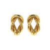 Vintage 1990's earrings for non pierced ears in yellow gold - 00pp thumbnail