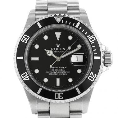 Montre Rolex Submariner Date en acier Ref :  16610T Vers  2003