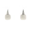 Pomellato Capri earrings in white gold,  diamonds and opal - 00pp thumbnail