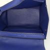 Celine Trapeze medium model handbag in blue grained leather and blue suede - Detail D3 thumbnail