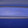 Borsa Celine Trapeze modello medio in pelle martellata blu e camoscio blu - Detail D4 thumbnail