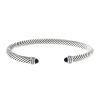 David Yurman Cable Classique bangle in silver,  amethyst and diamonds - 00pp thumbnail
