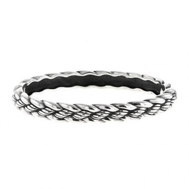 Rigid opening David Yurman bracelet in silver