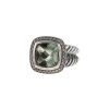 David Yurman Albion large model ring in silver,  diamonds and quartz - 00pp thumbnail