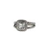 David Yurman Albion small model ring in silver,  diamonds and quartz - 00pp thumbnail