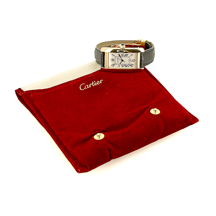 Orologio Cartier Tank Américaine in oro giallo Ref :  1725 Circa  2000 - Detail D2