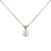 Mikimoto necklace in yellow gold,  diamonds and pearl - 00pp thumbnail