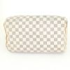 Sac à main Louis Vuitton Speedy 30 en toile damier enduite azur et cuir naturel - Detail D4 thumbnail