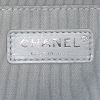 Chanel Boy shoulder bag in black quilted grained leather and black patent leather - Detail D4 thumbnail