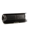 Chanel Boy shoulder bag in black quilted grained leather and black patent leather - Detail D5 thumbnail
