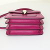 Bulgari Serpenti bag worn on the shoulder or carried in the hand in fushia pink leather - Detail D5 thumbnail