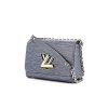 Sac à main Louis Vuitton Twist moyen modèle en cuir épi bleu-jean - 00pp thumbnail