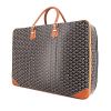 Goyard 24 hours bag in black monogram canvas and brown leather - 00pp thumbnail