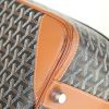 Goyard 24 hours bag in black monogram canvas and brown leather - Detail D5 thumbnail