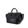 Celine Tie Bag large model handbag in dark blue and black leather - 00pp thumbnail