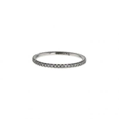 Sortija Messika Gatsby en oro blanco y diamantes