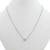 Vintage necklace in white gold and diamond - 360 thumbnail