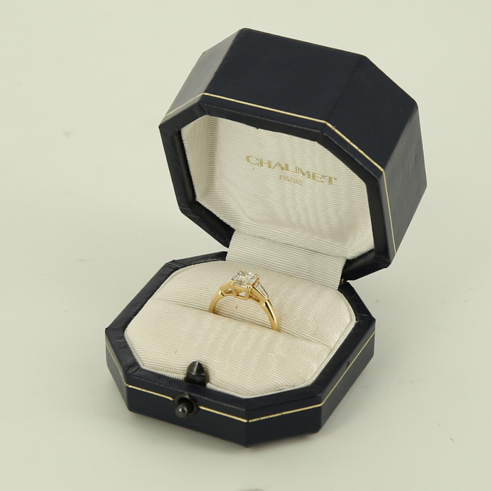 Bague Chaumet en or jaune et diamants - Detail D2