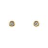 Vintage earrings in yellow gold and in diamonds - 00pp thumbnail