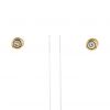 Vintage earrings in yellow gold and in diamonds - 360 thumbnail